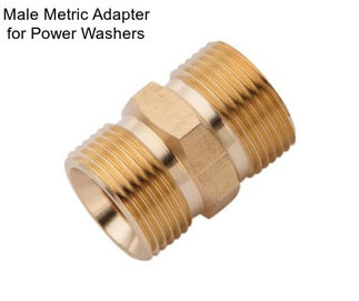 Male Metric Adapter for Power Washers