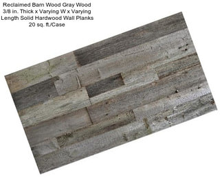 Reclaimed Barn Wood Gray Wood 3/8 in. Thick x Varying W x Varying Length Solid Hardwood Wall Planks 20 sq. ft./Case