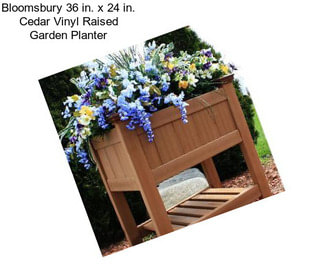 Bloomsbury 36 in. x 24 in. Cedar Vinyl Raised Garden Planter