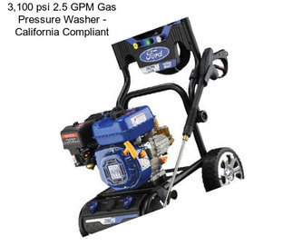 3,100 psi 2.5 GPM Gas Pressure Washer - California Compliant