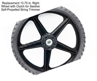 Replacement 13.75 in. Right Wheel with Clutch for Swisher Self-Propelled String Trimmer