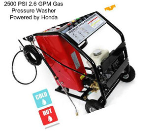 2500 PSI 2.6 GPM Gas Pressure Washer Powered by Honda