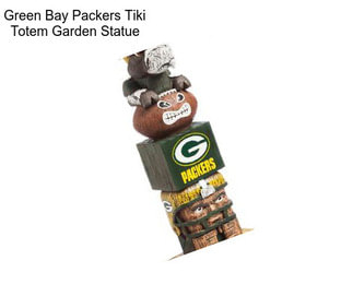 Green Bay Packers Tiki Totem Garden Statue