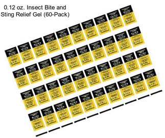 0.12 oz. Insect Bite and Sting Relief Gel (60-Pack)