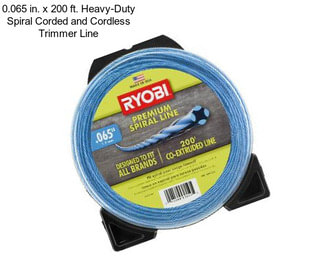 0.065 in. x 200 ft. Heavy-Duty Spiral Corded and Cordless Trimmer Line