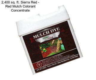 2,400 sq. ft. Sierra Red - Red Mulch Colorant Concentrate