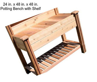 24 in. x 48 in. x 48 in. Potting Bench with Shelf