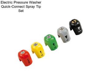 Electric Pressure Washer Quick-Connect Spray Tip Set