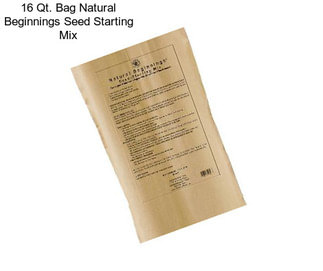 16 Qt. Bag Natural Beginnings Seed Starting Mix