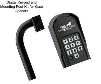 Digital Keypad and Mounting Post Kit for Gate Openers