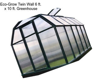 Eco-Grow Twin Wall 6 ft. x 10 ft. Greenhouse