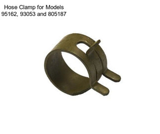 Hose Clamp for Models 95162, 93053 and 805187