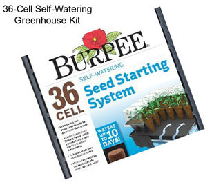 36-Cell Self-Watering Greenhouse Kit