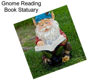 Gnome Reading Book Statuary