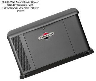 20,000-Watt Automatic Air Cooled Standby Generator with 400 Amp/Dual 200 Amp Transfer Switch