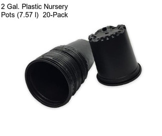 2 Gal. Plastic Nursery Pots (7.57 l)  20-Pack