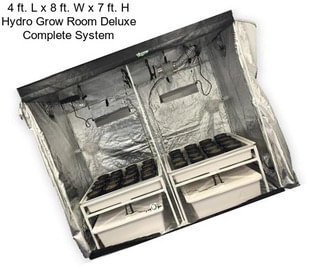 4 ft. L x 8 ft. W x 7 ft. H Hydro Grow Room Deluxe Complete System