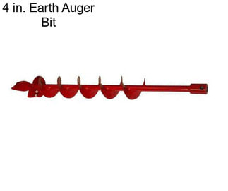 4 in. Earth Auger Bit