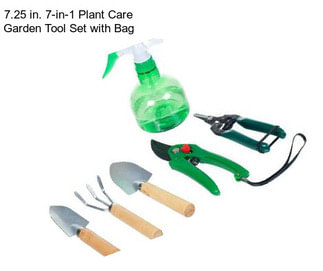 7.25 in. 7-in-1 Plant Care Garden Tool Set with Bag