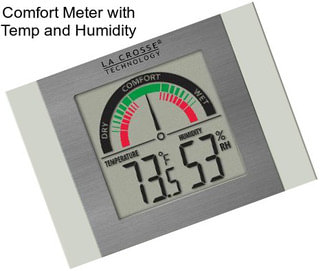 Comfort Meter with Temp and Humidity