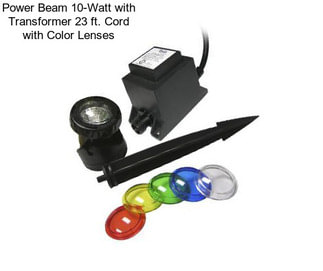 Power Beam 10-Watt with Transformer 23 ft. Cord with Color Lenses