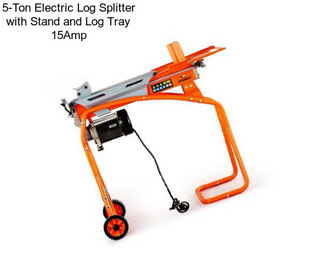 5-Ton Electric Log Splitter with Stand and Log Tray 15Amp