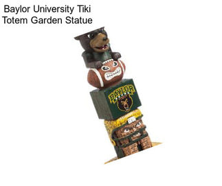 Baylor University Tiki Totem Garden Statue