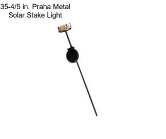 35-4/5 in. Praha Metal Solar Stake Light