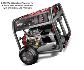 8,000-Watt Gasoline Powered Key Electric Start Portable Generator with 2100 Series OHV Engine