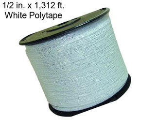 1/2 in. x 1,312 ft. White Polytape