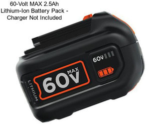 60-Volt MAX 2.5Ah Lithium-Ion Battery Pack - Charger Not Included