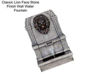 Classic Lion Face Stone Finish Wall Water Fountain