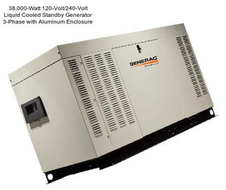 38,000-Watt 120-Volt/240-Volt Liquid Cooled Standby Generator 3-Phase with Aluminum Enclosure