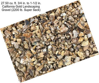 27.50 cu. ft. 3/4 in. to 1-1/2 in. California Gold Landscaping Gravel (2200 lb. Super Sack)