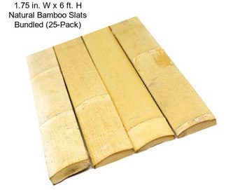 1.75 in. W x 6 ft. H Natural Bamboo Slats Bundled (25-Pack)