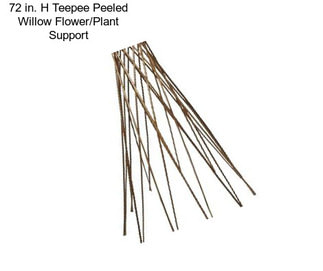 72 in. H Teepee Peeled Willow Flower/Plant Support