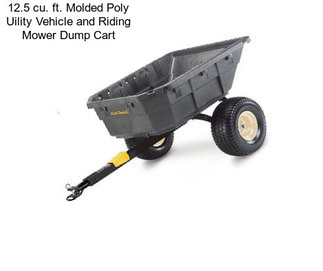 12.5 cu. ft. Molded Poly Uility Vehicle and Riding Mower Dump Cart