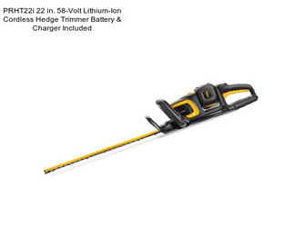 PRHT22i 22 in. 58-Volt Lithium-Ion Cordless Hedge Trimmer Battery & Charger Included