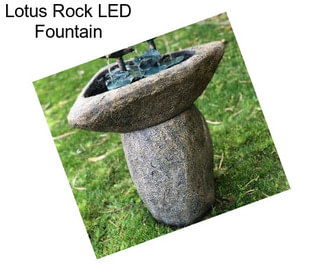 Lotus Rock LED Fountain