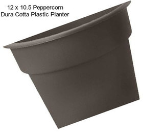 12 x 10.5 Peppercorn Dura Cotta Plastic Planter