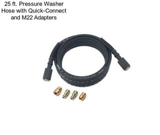 25 ft. Pressure Washer Hose with Quick-Connect and M22 Adapters