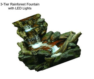 3-Tier Rainforest Fountain with LED Lights