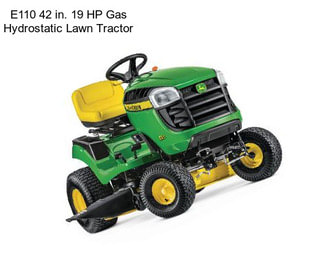 E110 42 in. 19 HP Gas Hydrostatic Lawn Tractor