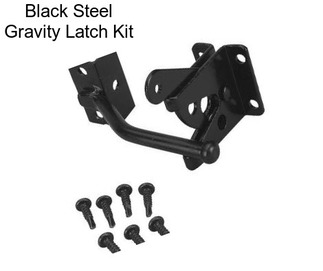 Black Steel Gravity Latch Kit