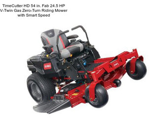 TimeCutter HD 54 in. Fab 24.5 HP V-Twin Gas Zero-Turn Riding Mower with Smart Speed