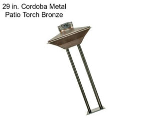 29 in. Cordoba Metal Patio Torch Bronze