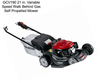 GCV190 21 in. Variable Speed Walk Behind Gas Self Propelled Mower