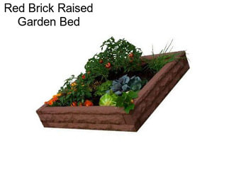 Red Brick Raised Garden Bed