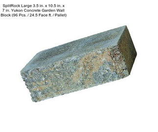 SplitRock Large 3.5 in. x 10.5 in. x 7 in. Yukon Concrete Garden Wall Block (96 Pcs. / 24.5 Face ft. / Pallet)