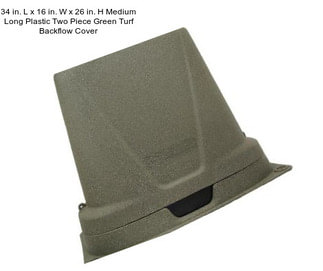 34 in. L x 16 in. W x 26 in. H Medium Long Plastic Two Piece Green Turf Backflow Cover